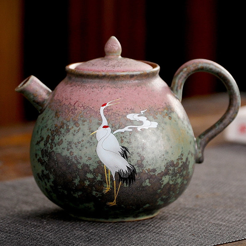 Crane Porcelain Tea Set