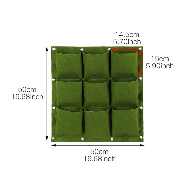 Vertical Multiple Pocket Garden for Indoor/Outdoor Use