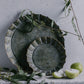 Rustic Style Floral Rim Metal Tray