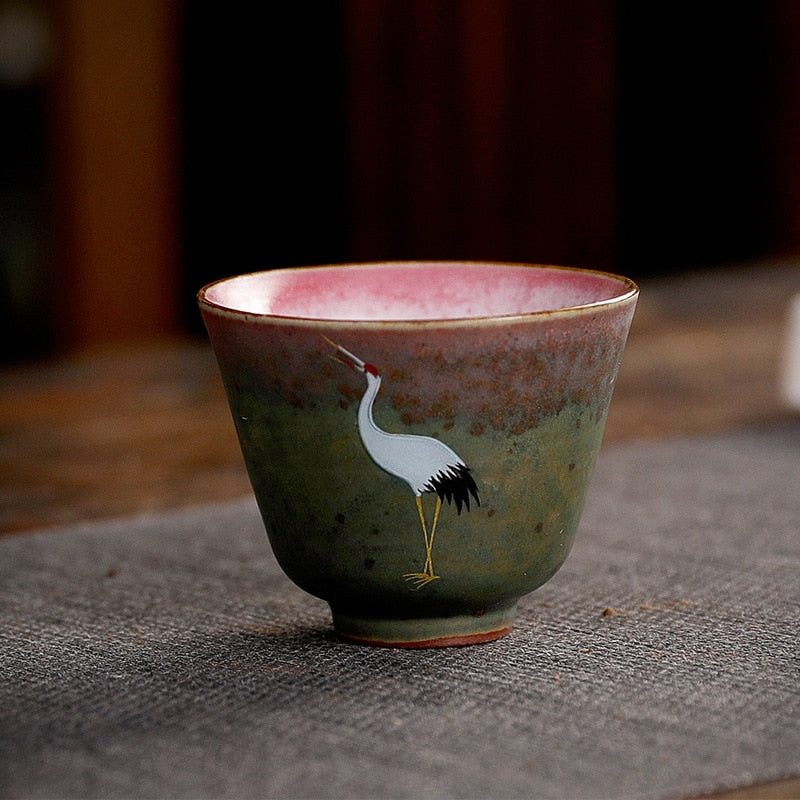 Crane Porcelain Tea Set