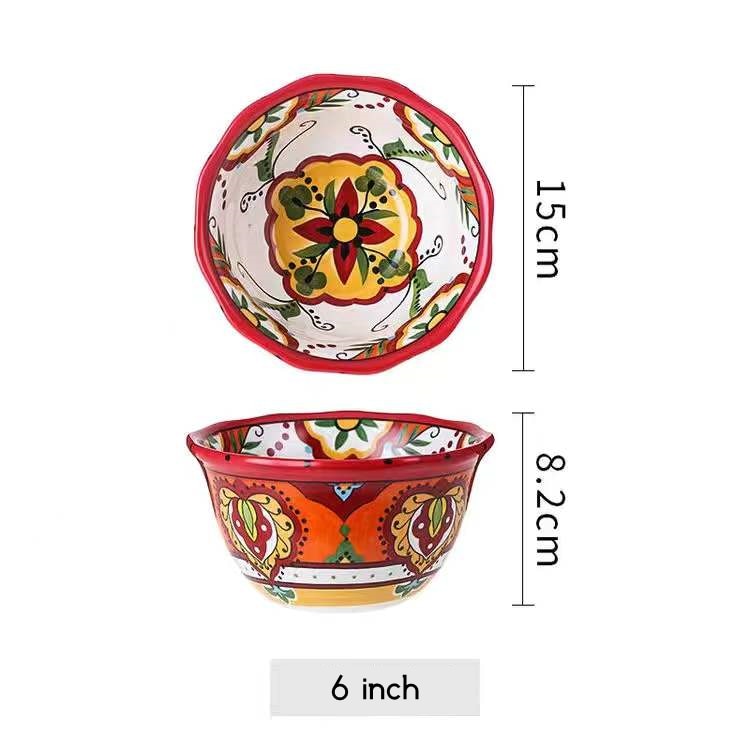 Bohemian Ceramic Bowl Collection