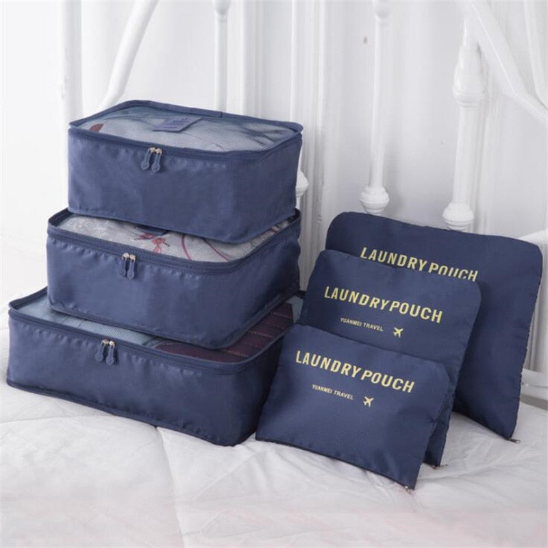 6 Piece Travel Storage Bag Set