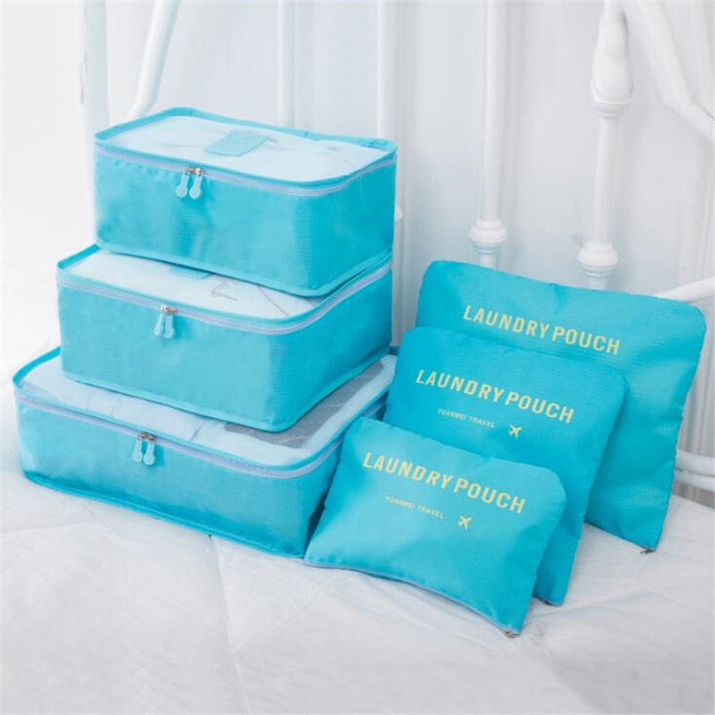 6 Piece Travel Storage Bag Set