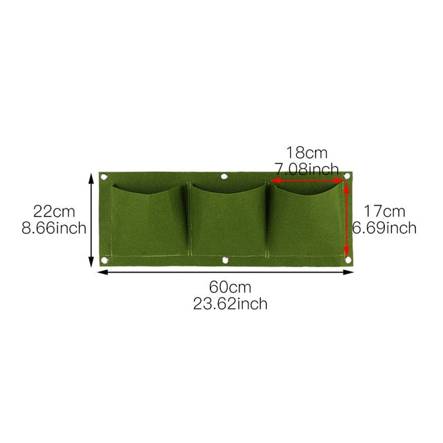 Vertical Multiple Pocket Garden for Indoor/Outdoor Use