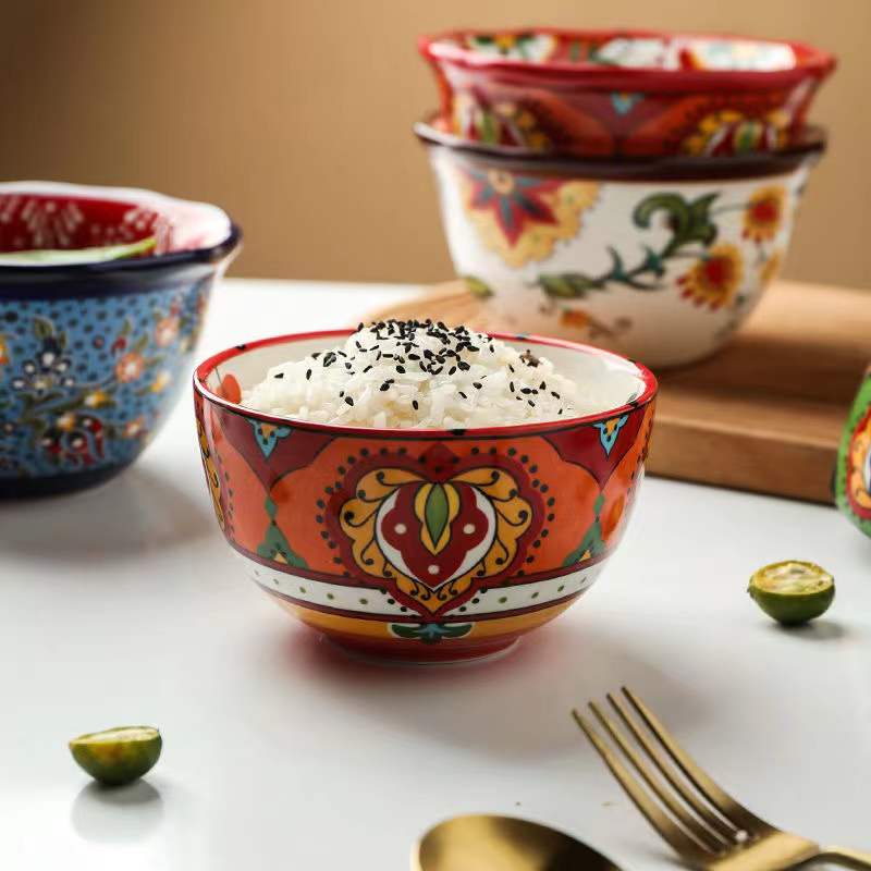 Bohemian Ceramic Bowl Collection