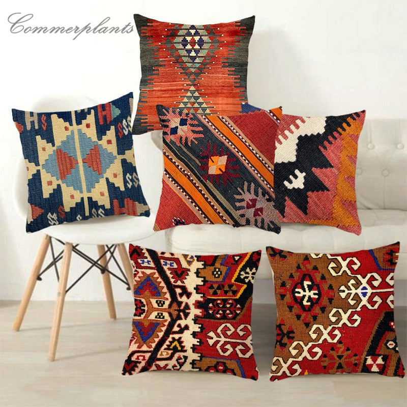 Moorish Style Linen Cushions Case