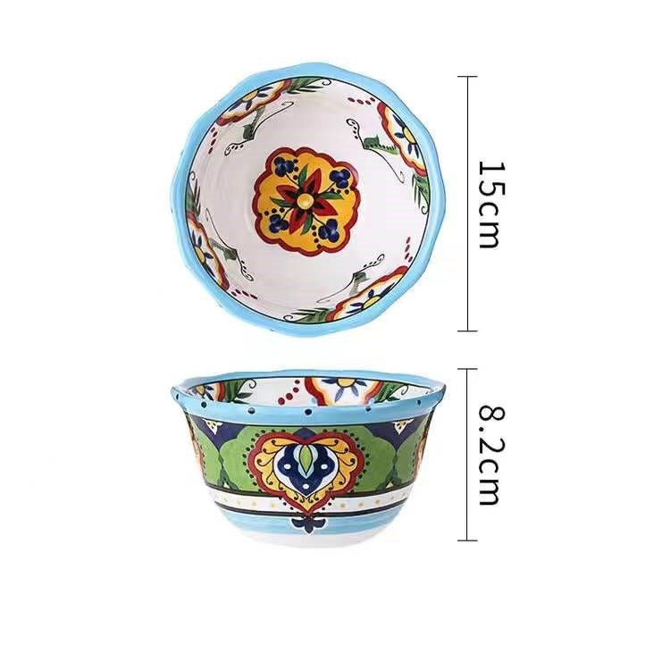 Bohemian Ceramic Bowl Collection