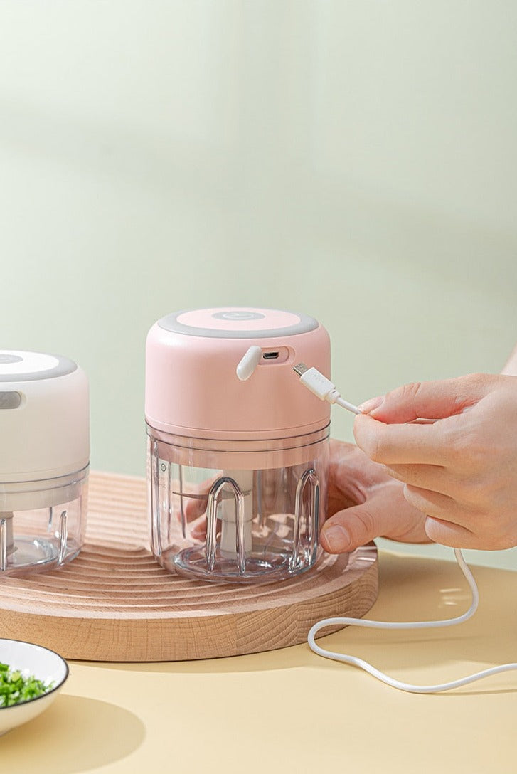 Mini USB Rechargeable Food Processor Set 100ml&250ml