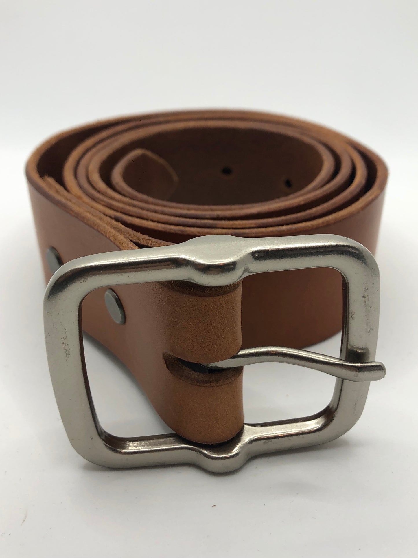 The Groomsmen - Wood Tan Leather Belt