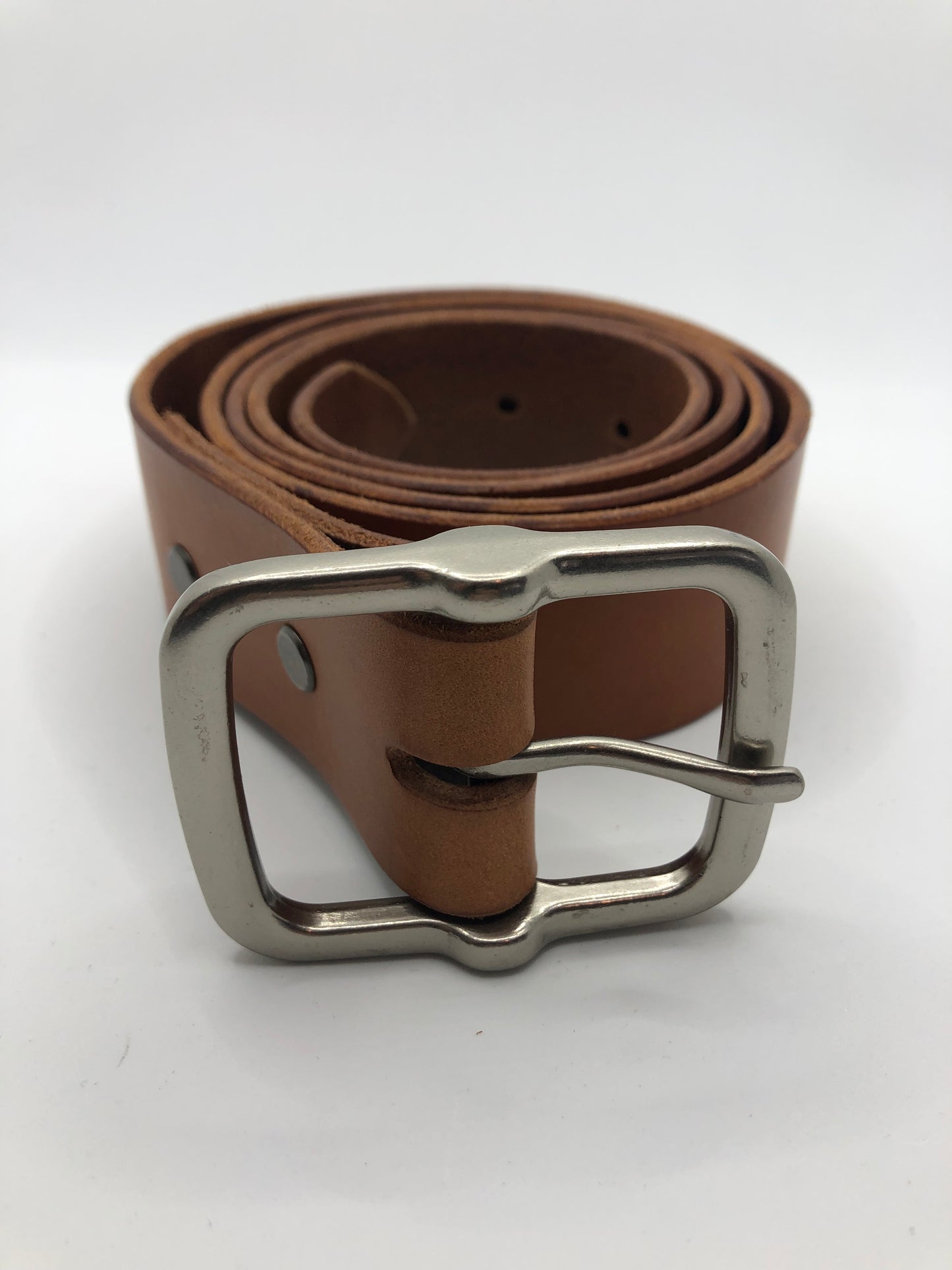 The Groomsmen - Wood Tan Leather Belt