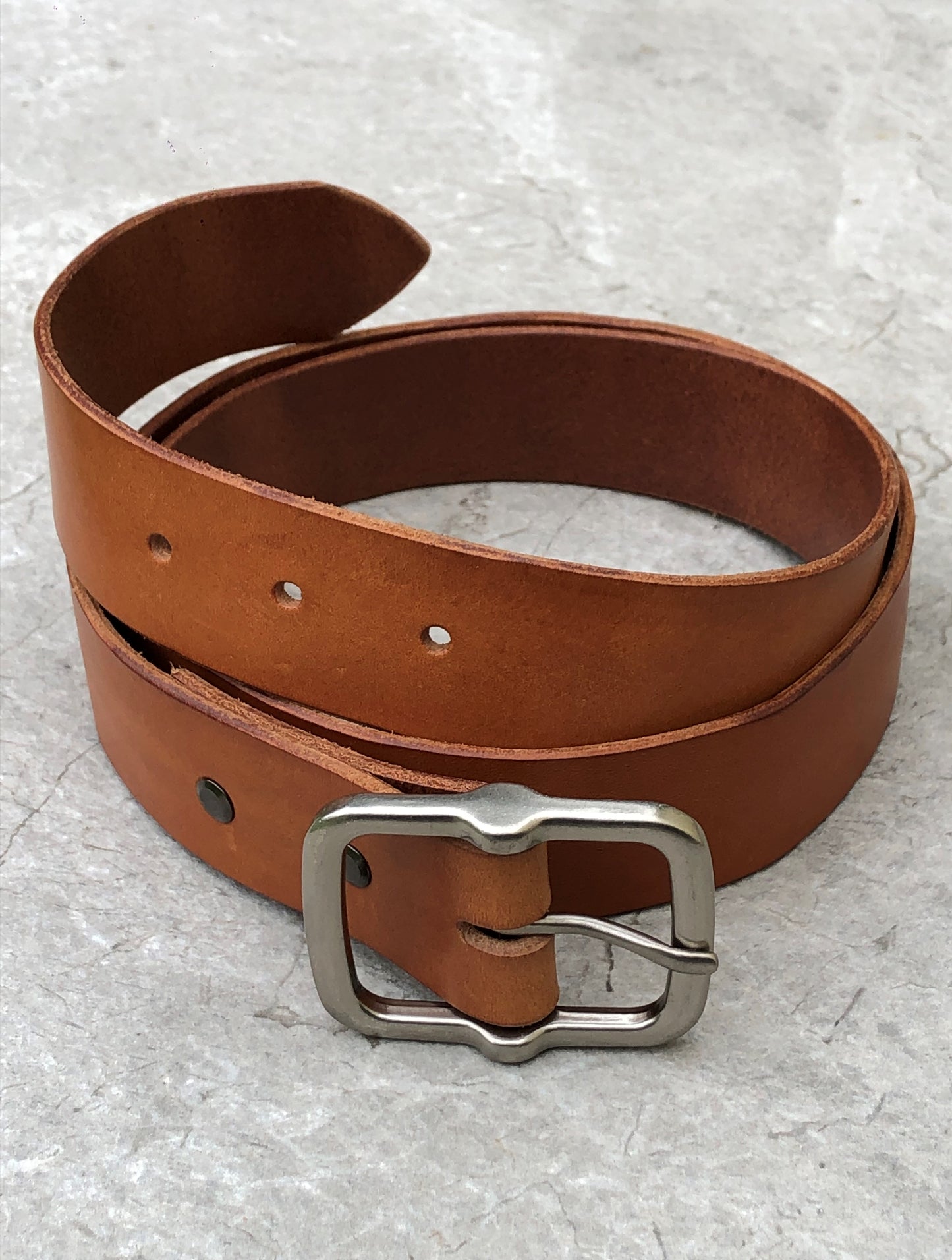 The Groomsmen - Wood Tan Leather Belt