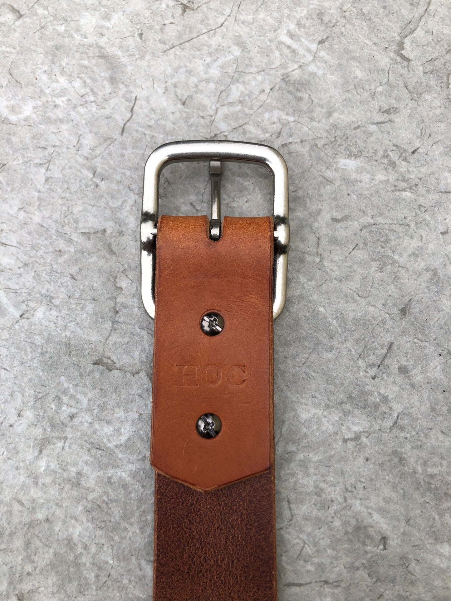 The Groomsmen - Wood Tan Leather Belt