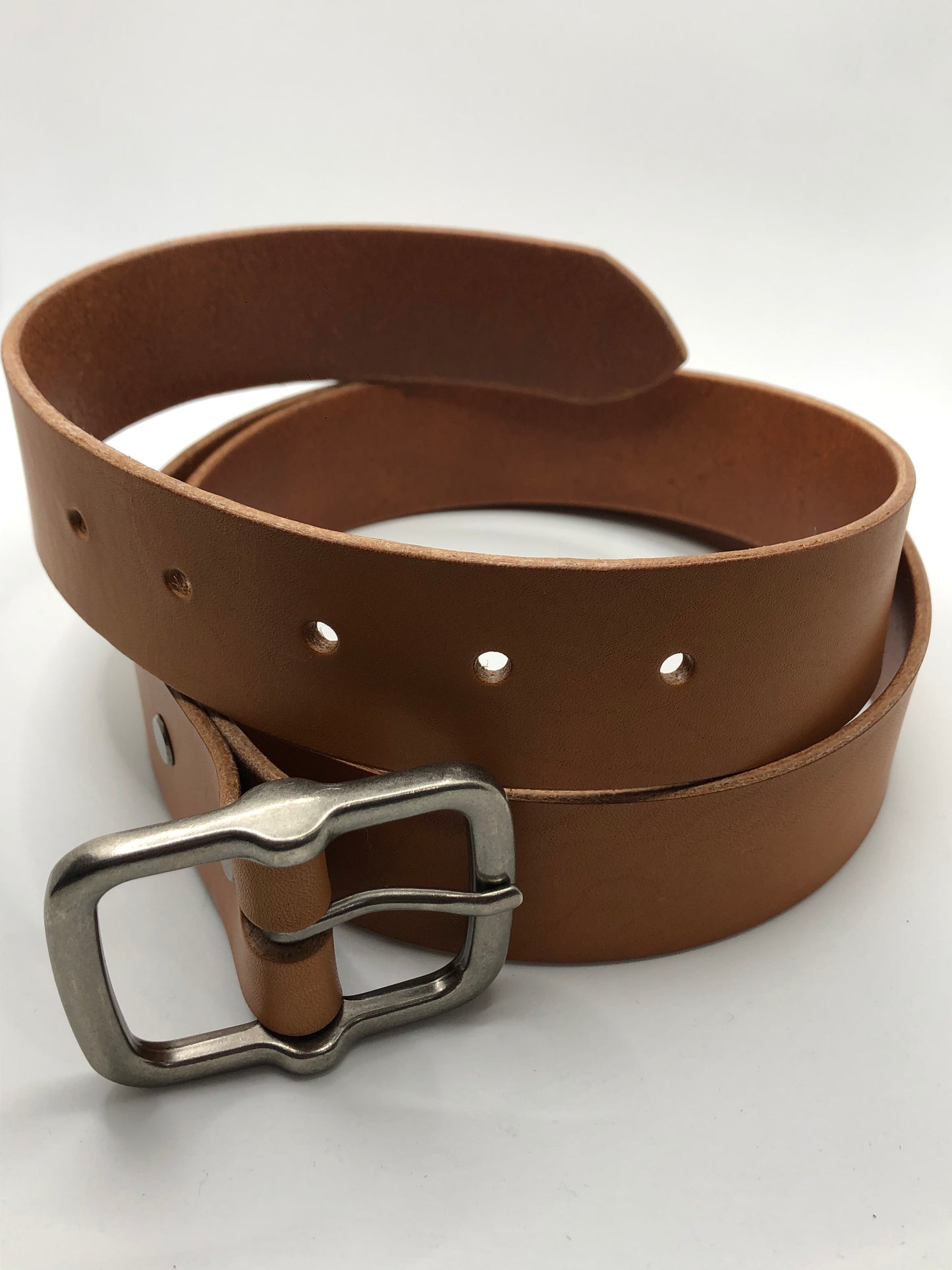 The Groomsmen - Wood Tan Leather Belt