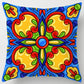 Geometric Floral Cushion Case