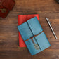 Leather Leaf Vintage Journal with Leaf Pendent