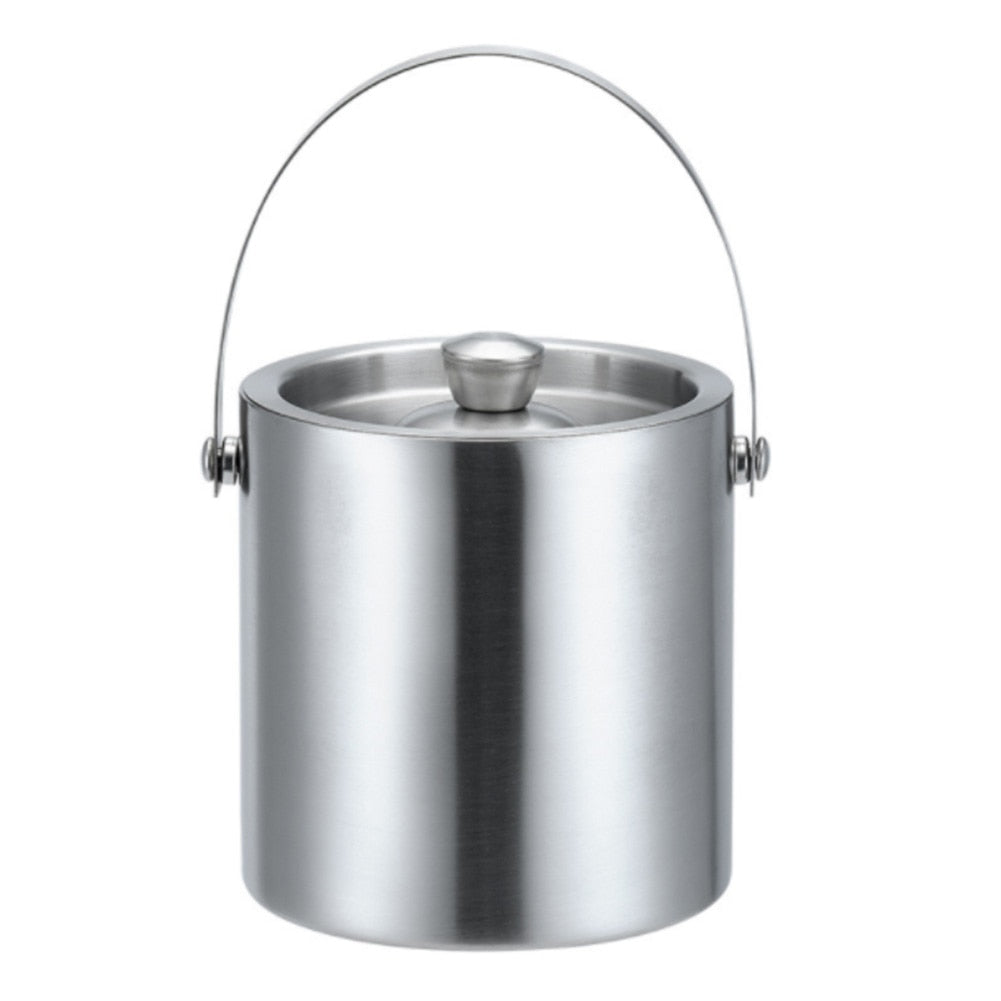 1.6L Stainless Steel Ice Bucket Insulated with Lid