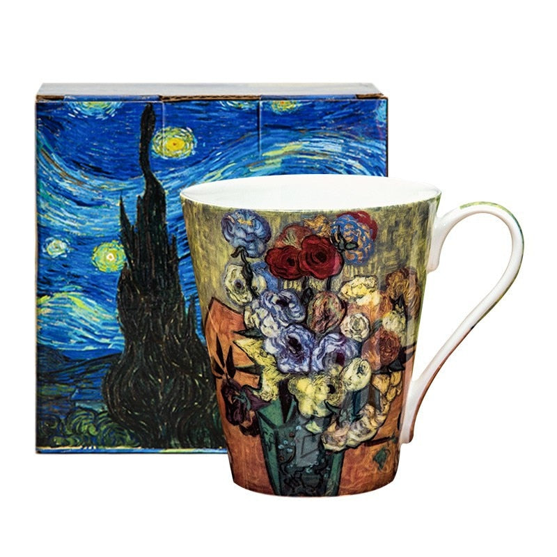 Van Gogh Inspired Mug Collection Bone China