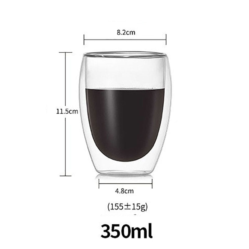 Heat-Resistant Double Wall Glass Cup