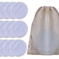 10 Piece Reusable Bamboo Fibre Make-Up Remover