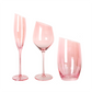 Transparent Pink Glassware