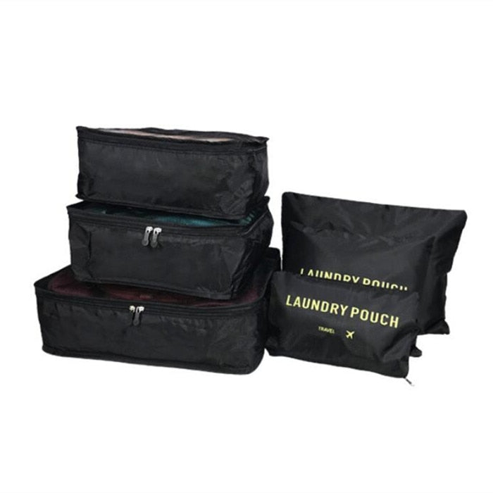 6 Piece Travel Storage Bag Set