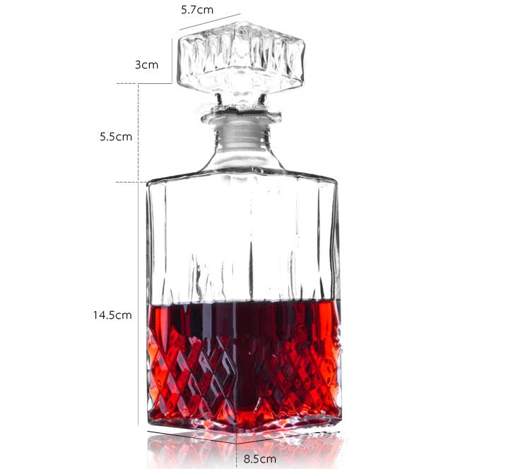 750ml Decanter Bottle and Glass Set