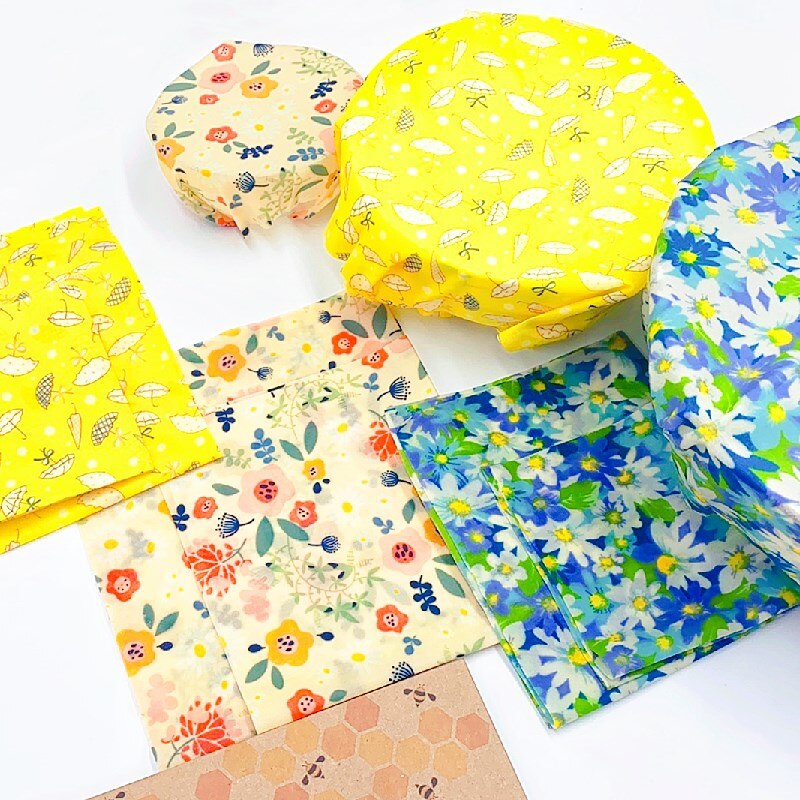 3Pack Beeswax Reusable Kitchen Wraps