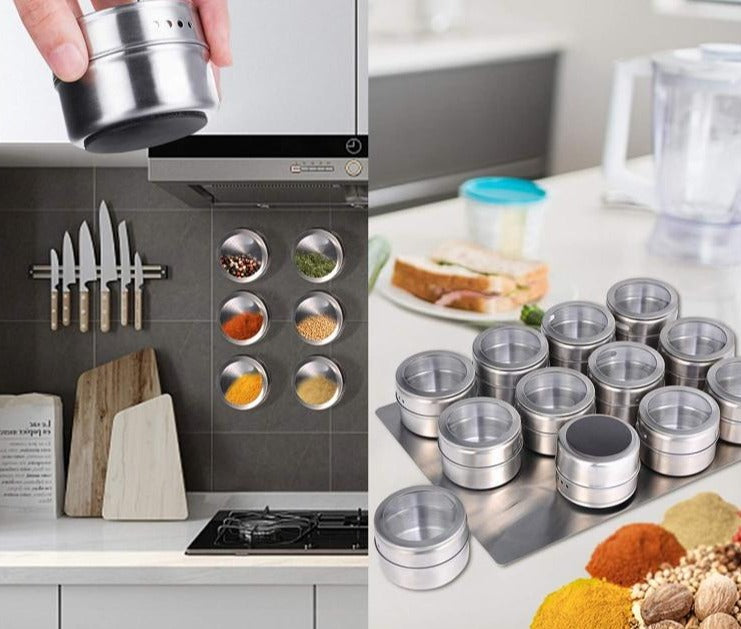 Magnetic Spice Jars