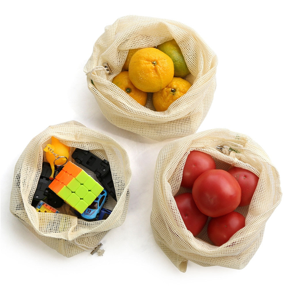 Reusable Organic Cotton Produce Bags