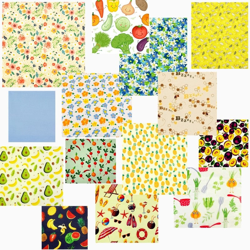 3Pack Beeswax Reusable Kitchen Wraps