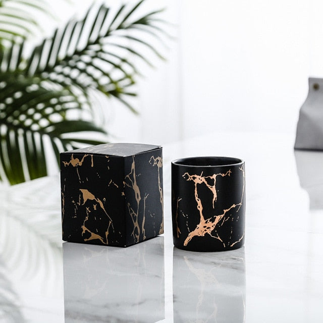 Marble Glass Soy Scented Candle